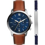 Montre homme - neutra - fs5708set - chronographe - cuir brun clair - tanchit 5 atm