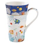 Coffret mug en porcelaine 600 ml aquarium - easylife