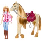 Coffret les mystres de barbie -  la poursuite du cheval perdu malibu cavalire et son cheval tornade ...
