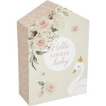 Coffret de naissance maison cygne rose h305cm - atmosphera createur dinterieur