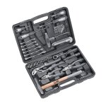 Coffret doutils et daccessoires - mixte - 63 pices - acier - noir - pour adulte