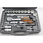 Coffret outils cliquet 94 pices - zbox - 2 cliquets rversibles - 18 douilles courtes - 4 douilles longues ...