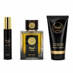 Coffret parfum - mystical - asad - brume 20 ml & 50 ml - lotion apr�s - rasage 90 ml - oriental ambr� ...