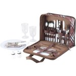 Coffret de pique - nique - pearl - 30 pi�ces - 4 personnes - sac de transport compact - r�sistant � leau ...