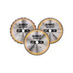 Coffret plastique de 3 lames pour scie circulaire et stationnaire � 305mm dewalt dt1964 - qz carbure ...