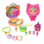 Coffret polly pocket - mattel - jkc79 - peluche amovible - hamac oscillant - porte?cl� transportable