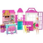 Barbie mobilier coffret restaurant avec une poupeacutee incluse plus de 30 accessoires et 6 zones de ...