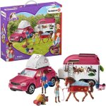 Coffret - schleich - grand voyage équestre en voiture et remorque - rose - pour enfant de 5 ans et plus ... Coffret - schleich - grand voyage équestre en voiture et remorque - rose - pour enfant de 5 ans et plus ...