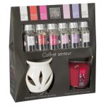 Coffret senteur - oui - bougie encens fruits rouges - parfum vari - dure 19h - design contemporain