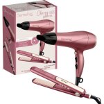 Coffret set lisseur + sèche - cheveux - demeliss - 2200 w - cherry chérie Coffret set lisseur + sèche - cheveux - demeliss - 2200 w - cherry chérie