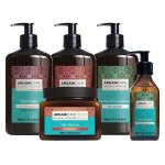 Coffret de soins capillaires - arganicare - rituel argan - 5 produits - cheveux secs - hydratation intense ...