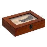 Coffret sommelier 3 pi�ces cave 22cm marron