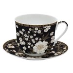 Coffret tasse - easylife - djeuner en porcelaine fine - 400 ml - lavable au lave - vaisselle - vintage ...