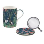 Coffret tisanière - easylife - mandalay - porcelaine - filtre inox - 300 ml Coffret tisanière - easylife - mandalay - porcelaine - filtre inox - 300 ml