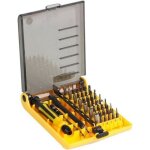 Coffret tournevis torx jackly kit 45 en 1 - jaune - pour iphone et ipad