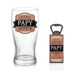 Verre � bi�re - stc - coffret papy blanc - verre de qualit� - design �l�gant - compatible lave - vaisselle ...