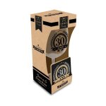 Coffret cadeau - transparent - verre  vin - 30 ans - 1 verre ballon - 1 dessous de verre