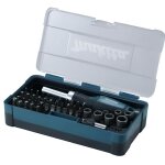 Coffret de vissage - boulonnage makita 47 pices avec tournevis et cliquet