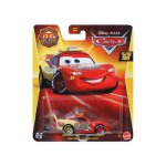 Coffret voiture cars voiture flash mcqueen race and rescue - set v�hicule miniature + 1 carte tigre