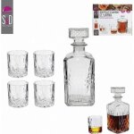 Coffret whisky avec bouteille et 4 verres
