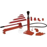 Presse hydraulique - cogex - 10 tonnes - coffret sur roues - rparation automobile - accessoires inclus ...