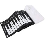 Cohu piano à roulettes clavier de piano électrique en silicone pliable rechargeable numérique usb à 49 ... Cohu piano à roulettes clavier de piano électrique en silicone pliable rechargeable numérique usb à 49 ...