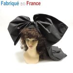 Coiffe alsacienne en taffetas noir