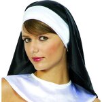 Coiffe bonne soeur - accessoire de dguisement - adulte - noir