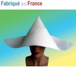 Coiffe de bonne soeur - cornette de bonne soeur - blanc - intrieur