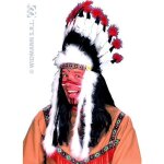 Coiffe indien grand guerrier - accessoire de d�guisement - mixte - blanc - multicolore - adulte - 18 ...