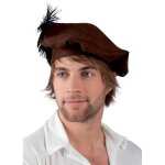 Coiffe mdivale avec plume - aptaftes - accessoire de dguisement - adulte - mixte - noir