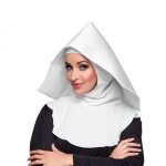 Coiffe de nonne mre suprieure - boland - accessoire de costume - blanc - adulte