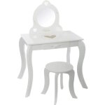 Coiffeuse enfant avec tabouret demo lle - blanc - atmosphera kids
