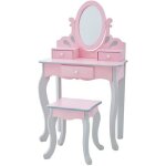 Coiffeuse enfant teamson kids rose / gris 63 x 32 x 99 Coiffeuse enfant teamson kids rose / gris 63 x 32 x 99