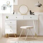 Coiffeuse meuble de chambre - bois massif - 4 tiroirs - chambre - adulte Coiffeuse meuble de chambre - bois massif - 4 tiroirs - chambre - adulte