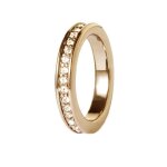 Colibra design - bague anneau alliance plaqu� or cristaux - bijoux fantaisie - 461 t - (plaqu� or)