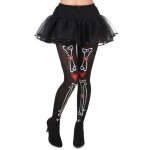 Collants squelette dia de los muertos femme - noir