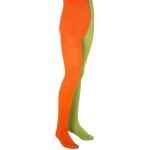 Collants fifi brindacier - licence officielle - bicolores orange et vert