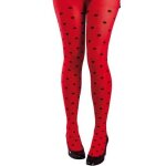 Collant opaque coccinelle - enfant - rouge � points noirs