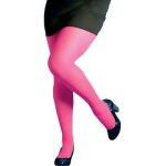 Collant opaque enfant - rose fluo - idéal pour soirée déguisée - carnaval - halloween Collant opaque enfant - rose fluo - idéal pour soirée déguisée - carnaval - halloween