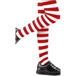 Collants rays rouges et blancs eco enfant - partilandia 2010 s. l. - tu - carnaval nol