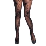 Paire de collants résilles noir veuves femme Paire de collants résilles noir veuves femme