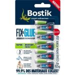 Colle bostik fix & glue liquide sans odeur sans solvant - 5 tubes de 05 g