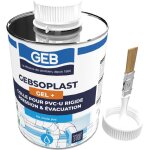 Colle pvc gebsoplast gel plus - geb - pour pvc rigide pression et vacuation - 1 l