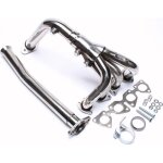 Collecteur dechappement en inox pour peugeot 206 16l 16v