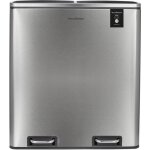 Les collectors n°904 poubelle de tri à pédale 60l inox edition Les collectors n°904 poubelle de tri à pédale 60l inox edition