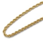Collier 18k or solomonic 60 cm. 35 mm de large. unisexe