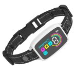 Collier anti - aboiement automatique � �cran couleur dressage �lectronique contr�le vocal et vibrations ...