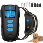 Collier anti aboiement chien collier elctrique avec tlcommande de 800m tanche ipx7 rechargeable avec ...
