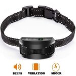 Collier anti - aboiement pour chien - mhy� - 3 modes: choc �lectrique vibration sensibilit� - inoffensif ...